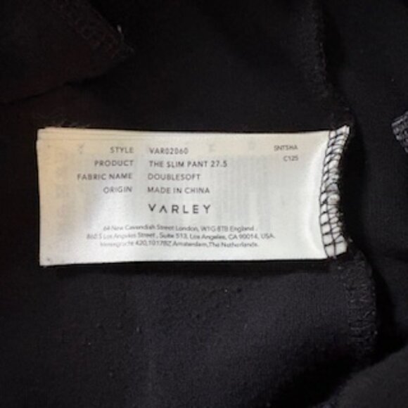 EUC Varley DoubleSoft The Slim Pant 27.5" - Medium - Black - Picture 13 of 16